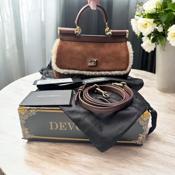 Dolce & Gabbana Mini Shearling Two Way - Picture 1 of 9